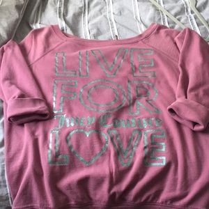 Juicy couture slouchy sweatshirt
